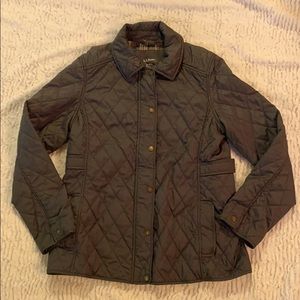 L.L. Bean Women’s Quilted Riding Jacket - med